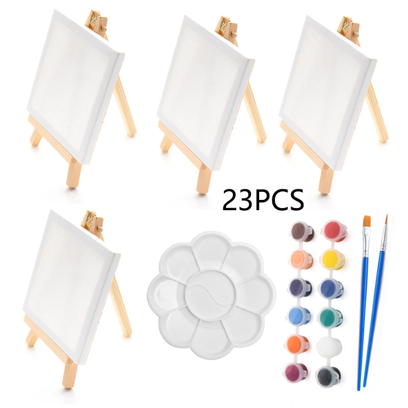 Kids Art Easel - Set da 23 Pezzi Mini Cavalletto
