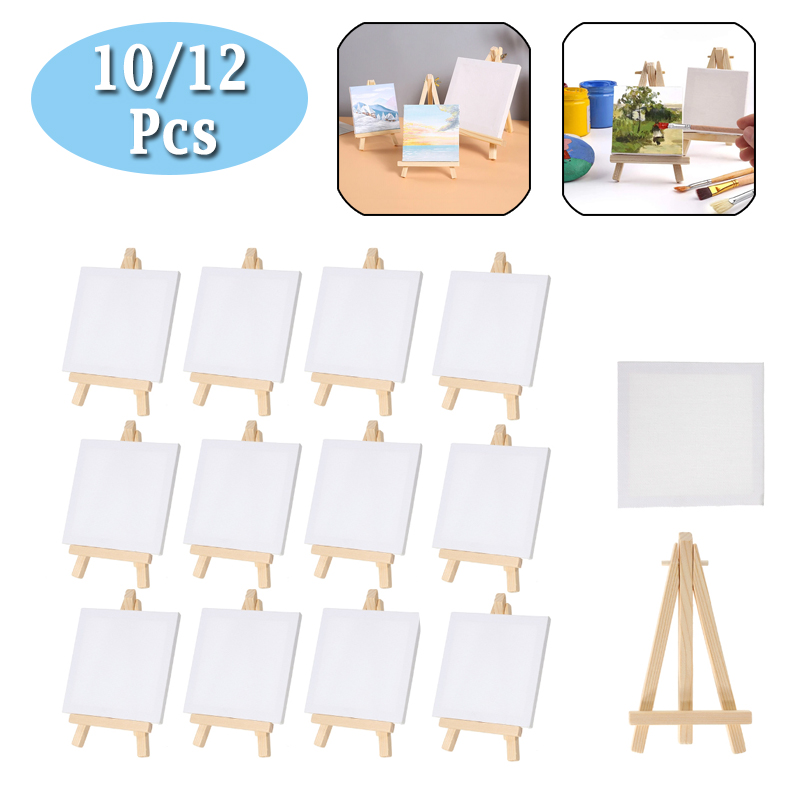 Kids Art Easel - 10/12 pezzi mini set di tela