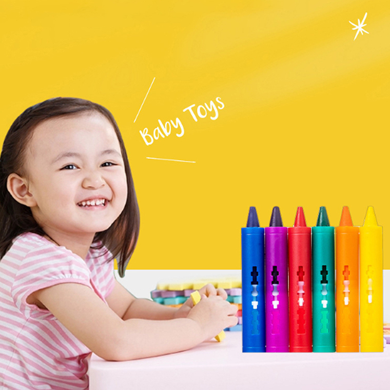 Kids Toys Drawing Easy - 6 pezzi pastelli da bagno lavabili