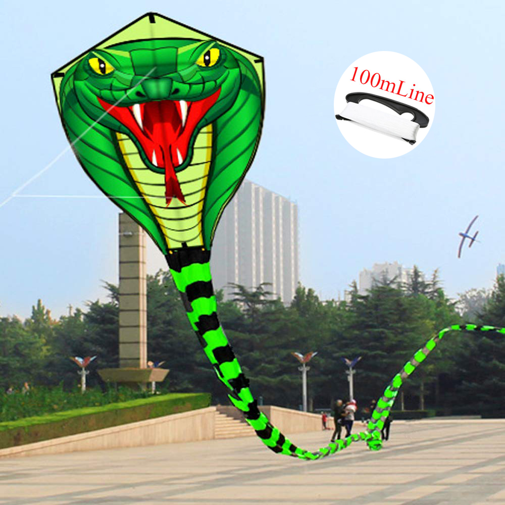Kite Wind Outdoor - Grande 8/15m serpente/potenza Cobra aquilone aquiloni
