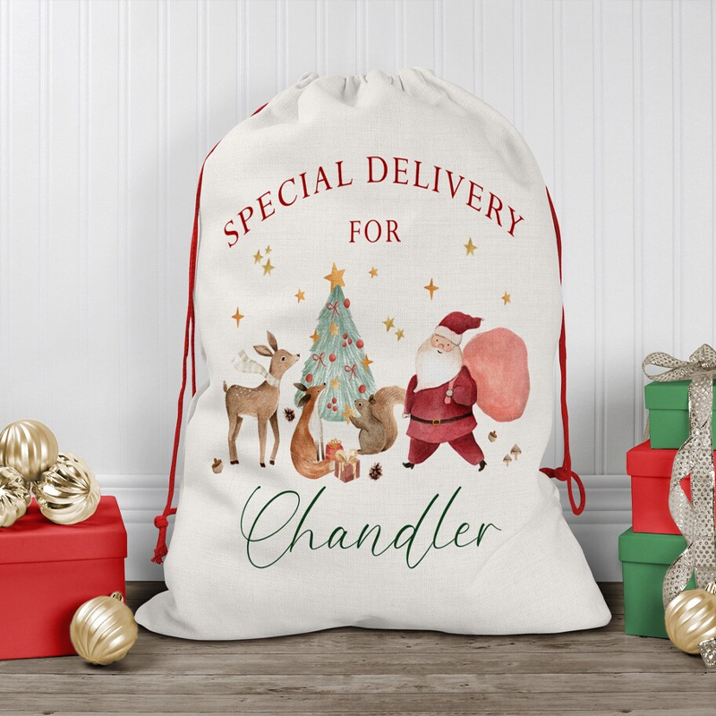 Kids Toys Names - Nome personalizzato Borsa regalo natalizia con