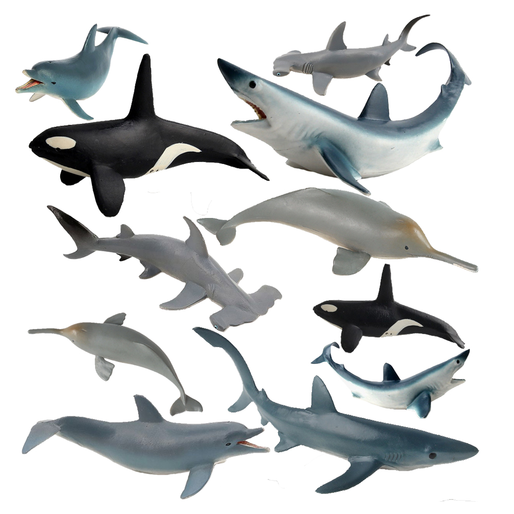 Kids Toys Reviews - Figurine di animali marini all'estremità Squalo