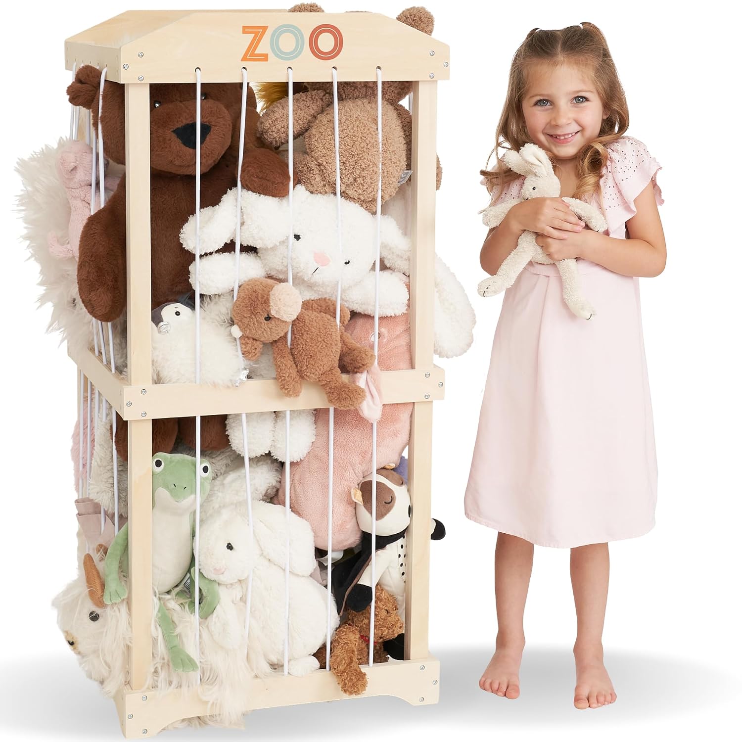 Kids' Toys - Scaffale portaoggetti in legno grande e