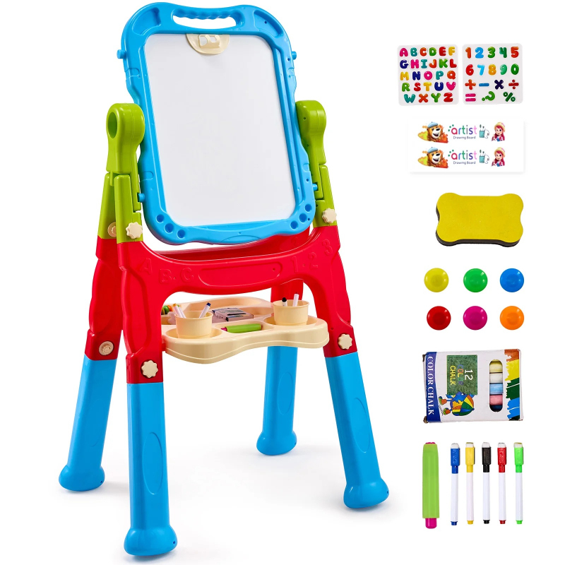 Kids Art Easel - Lavagna Magnetica per Bambini con Lavagna