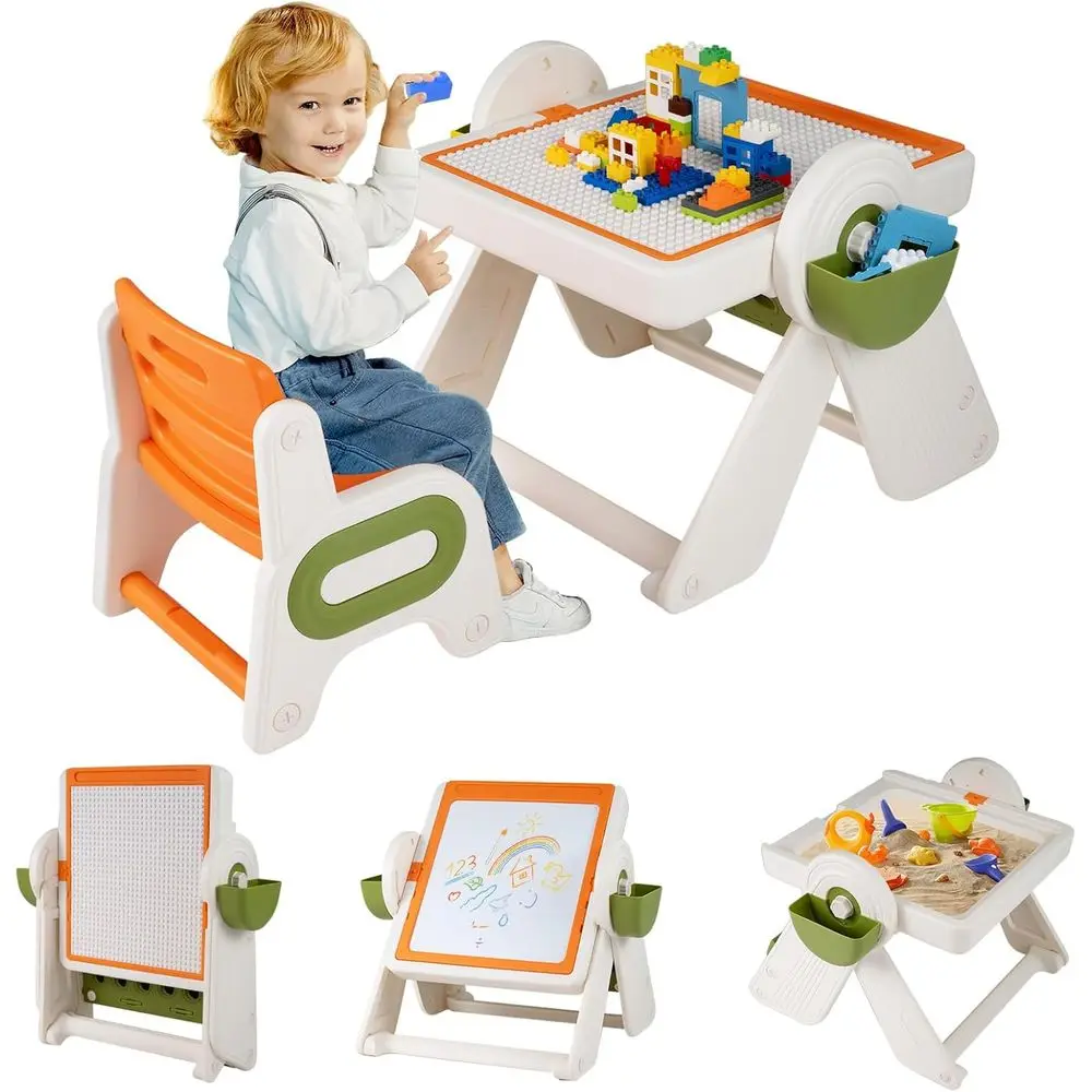 Kids Art Easel - Cavalletto artistico regolabile in altezza con