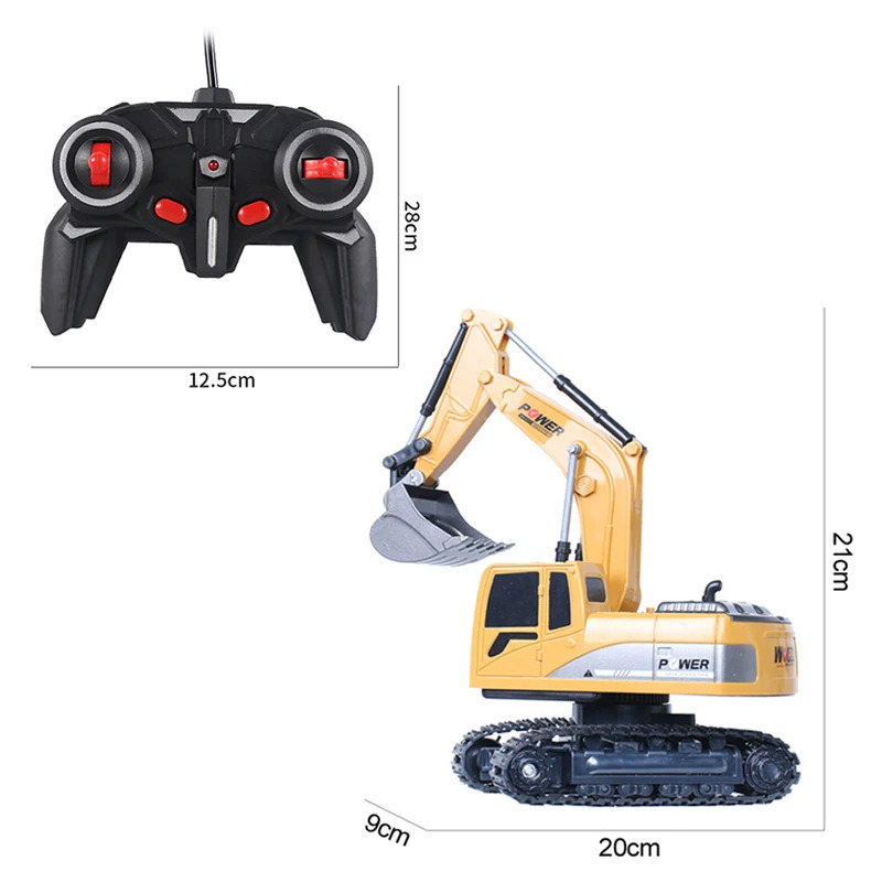 Kids Toys Channel - Escavatore RC 2.4Ghz 6 Canali 1:24,