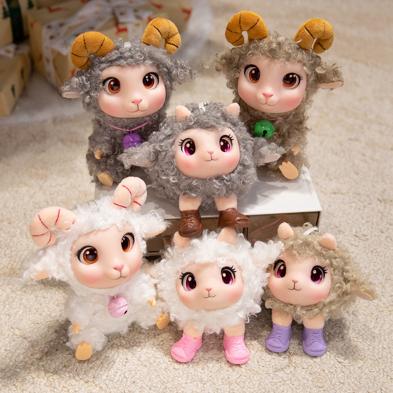 Kids Toys Animal - Peluche Kawaii a forma di agnello,