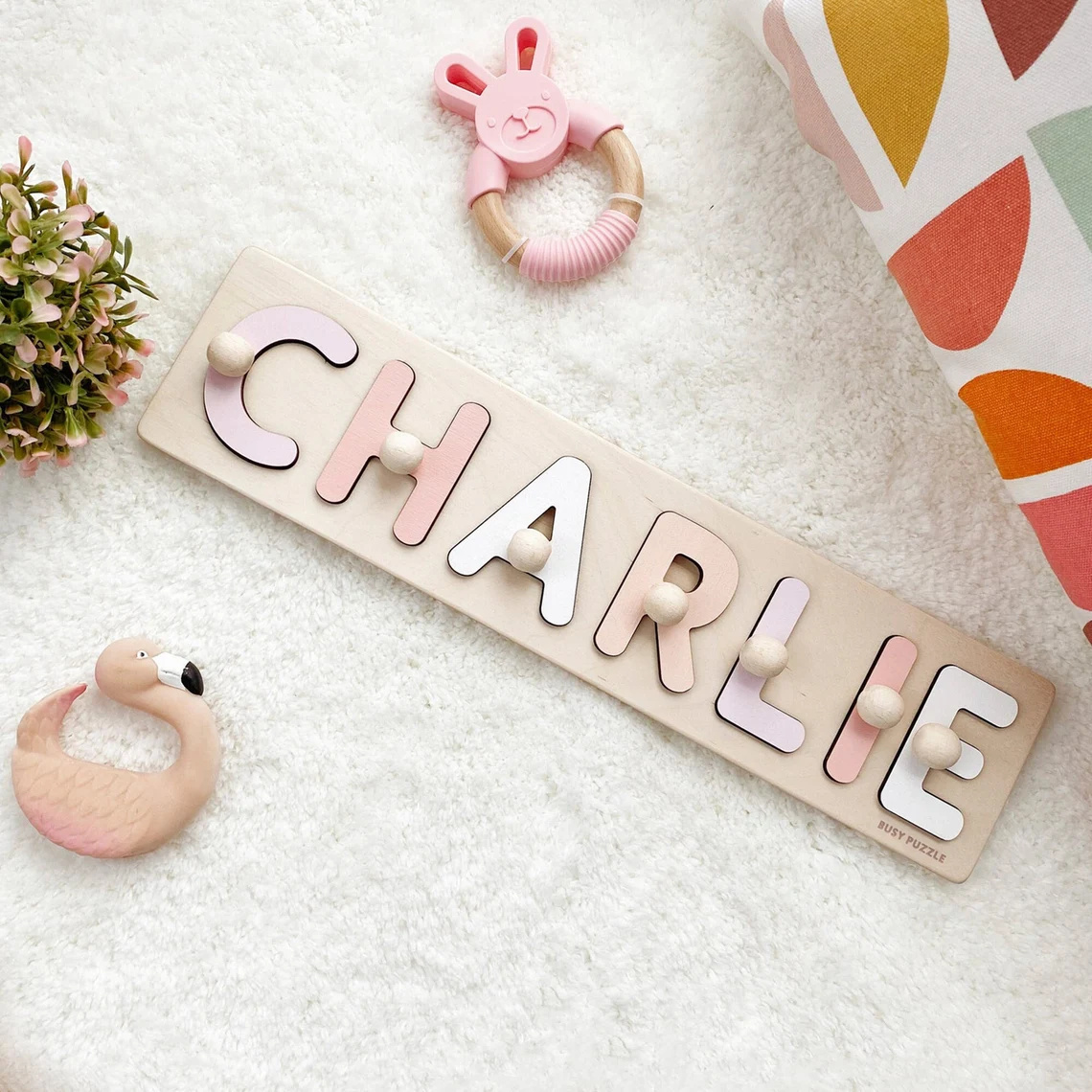 Kids Toys Names - Puzzle con nome personalizzato con picchetti