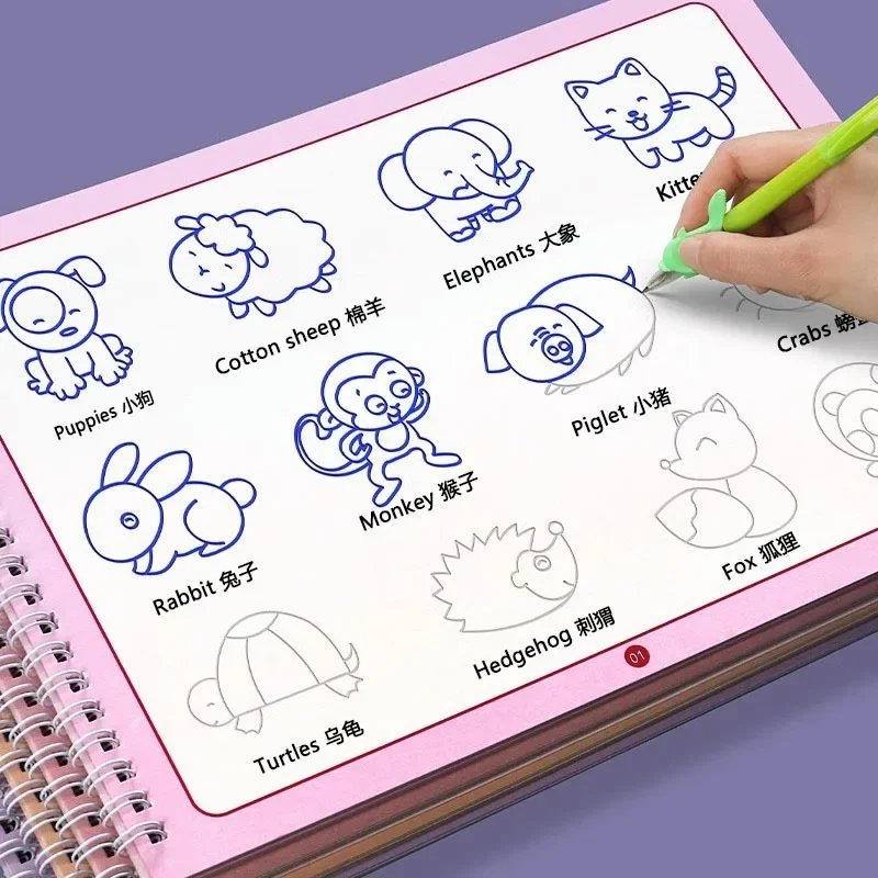 Kids Toys Drawing Easy - Set di libri per tracciare l'illuminazione