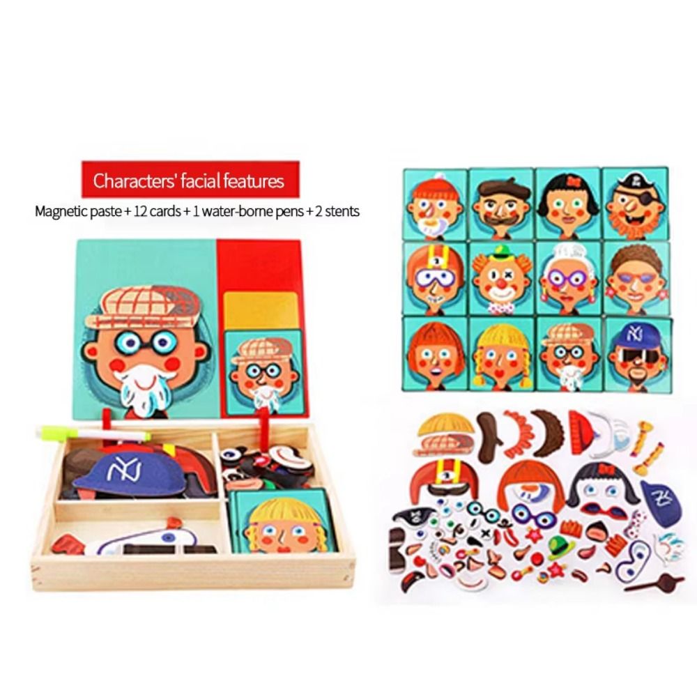 Puzzle magnetici 3D in legno c - Kids Toys Drawing Easy recensione e prezzo
