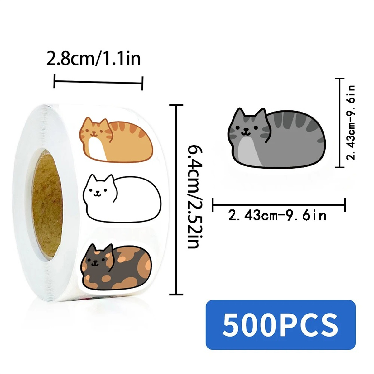 500 Pezzi Adesivi Gatto Carton - Kids Toys Names recensione e prezzo