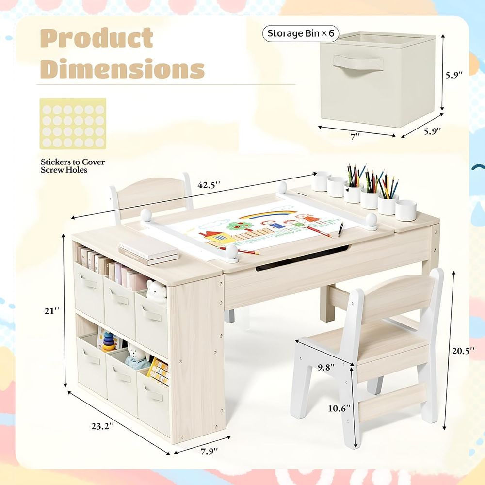 Set tavolo e sedie per bambini - Kids Art Easel recensione e prezzo
