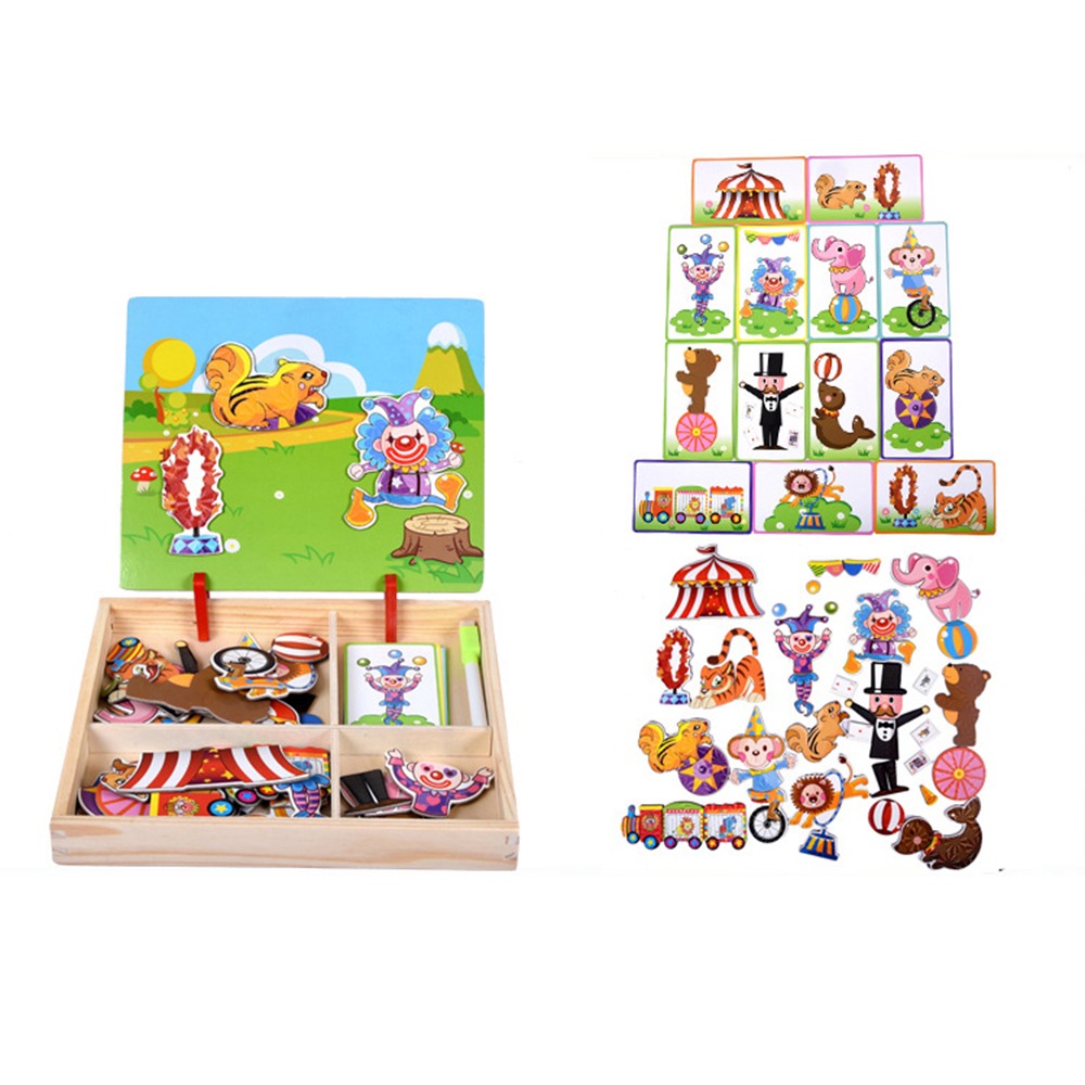 Puzzle magnetici 3D in legno r - Kids Toys Drawing Easy recensione e prezzo
